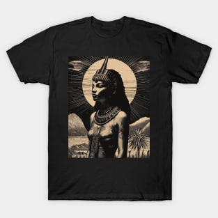 Egyptian Goddess Hathor Illustration T-Shirt